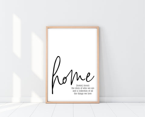 Home Definition Sign Printable | Ollie + Hank