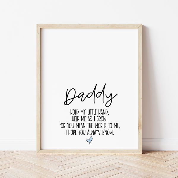 Handprint Art For Father's Day | I Love My Daddy Poem | Ollie + Hank