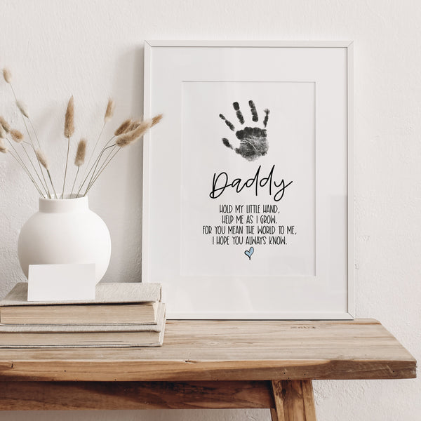 Handprint Art For Father's Day | I Love You Daddy Poem | Ollie + Hank