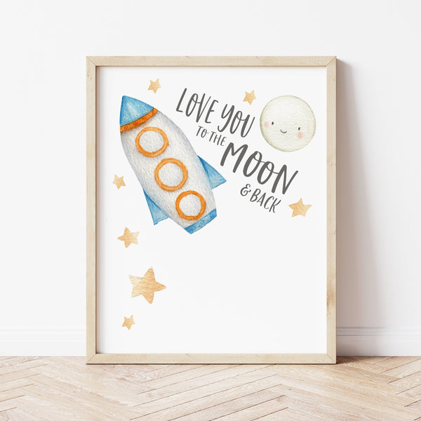 Handprint Art For Toddlers | Love You To The Moon And Back | Ollie + Hank