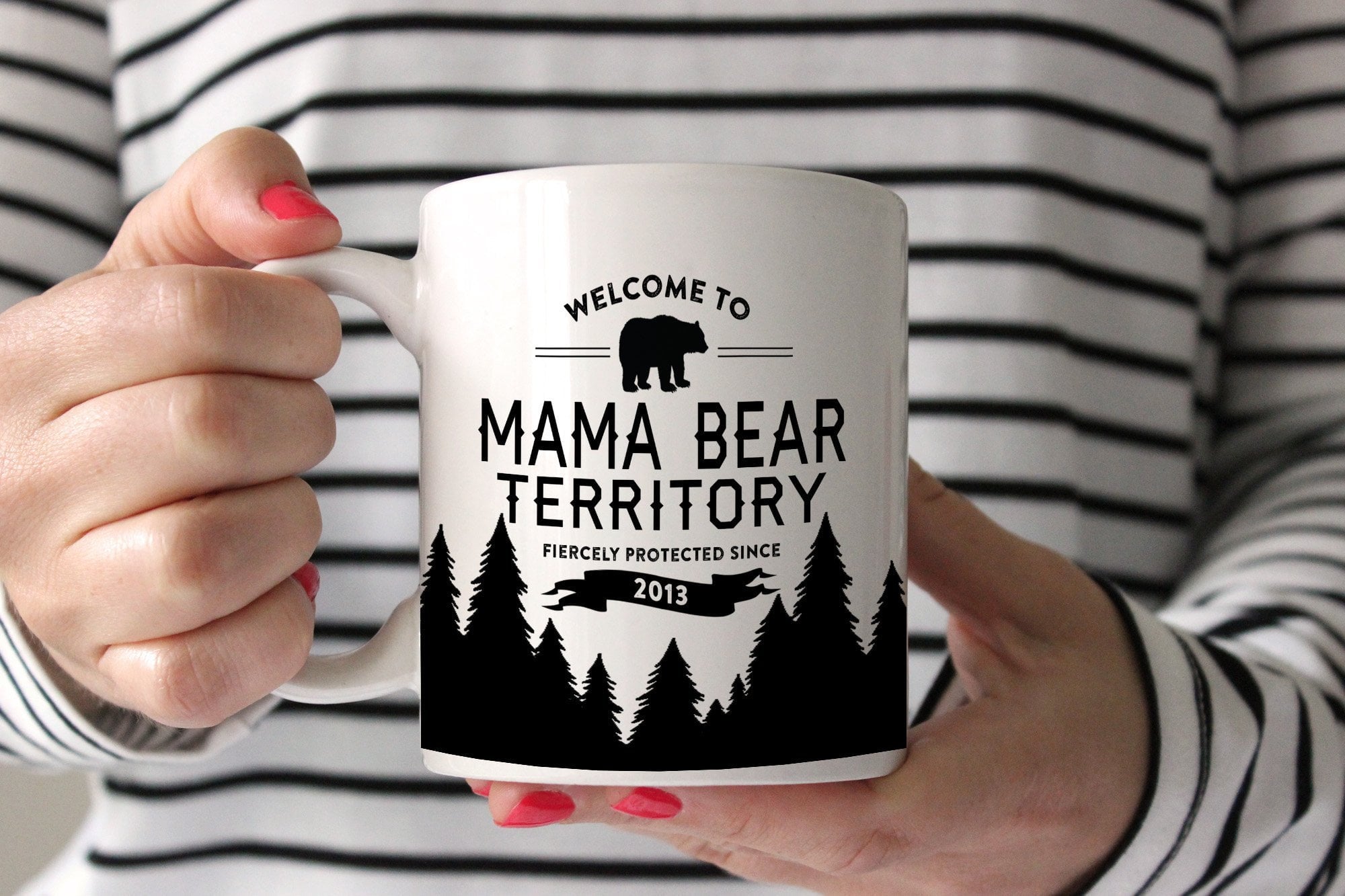 Custom Mom Gift | Mama Bear Mug Canada | Ollie + Hank