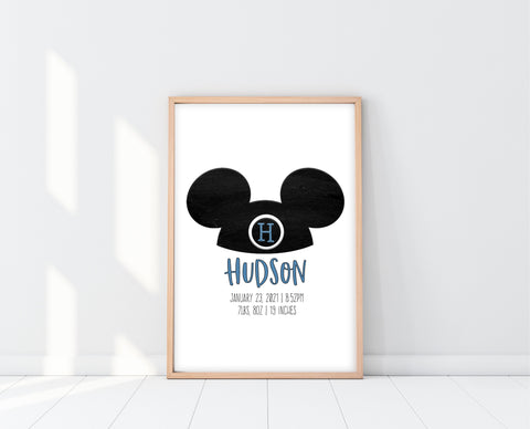 Mickey Mouse Wall Decor | Mouseketeer Print | Ollie + Hank