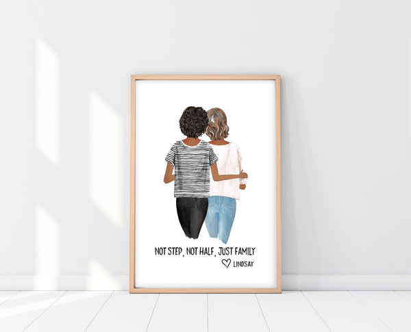 Mothers Day Gift For Step Mom | Step Mom Print | Ollie + Hank