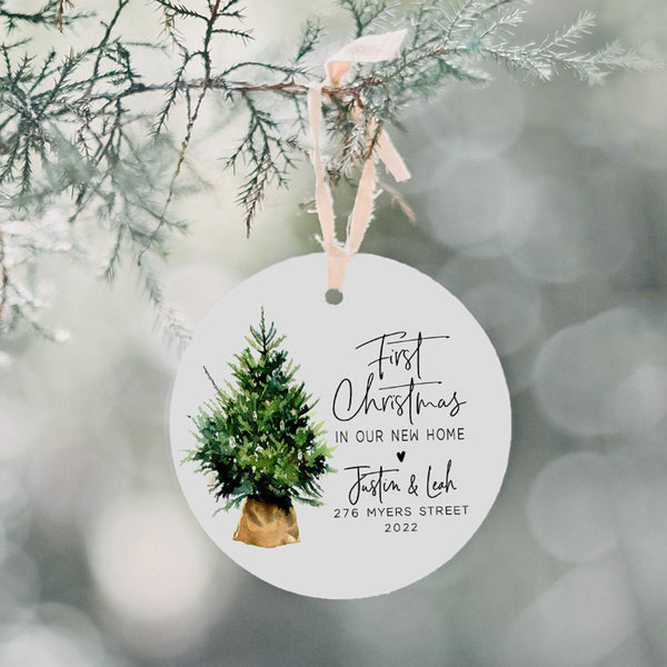 New Home Ornament Personalized | First Christmas In Our New Home Ornament