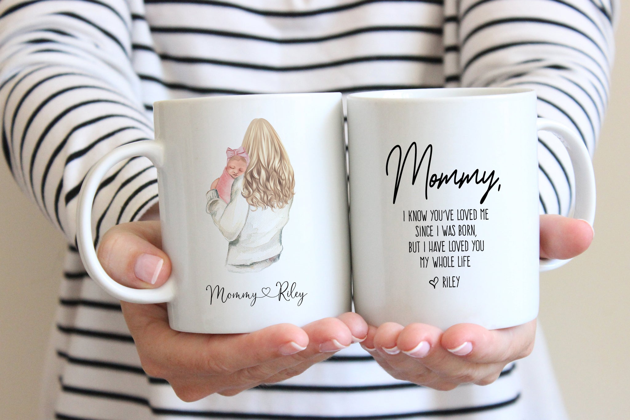 New Mom Mug | Mom & Baby Mug | Ollie + Hank