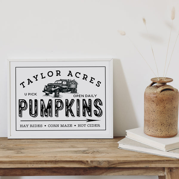 Pumpkin Patch Sign Printable | Fall Wall Signs | Ollie + Hank