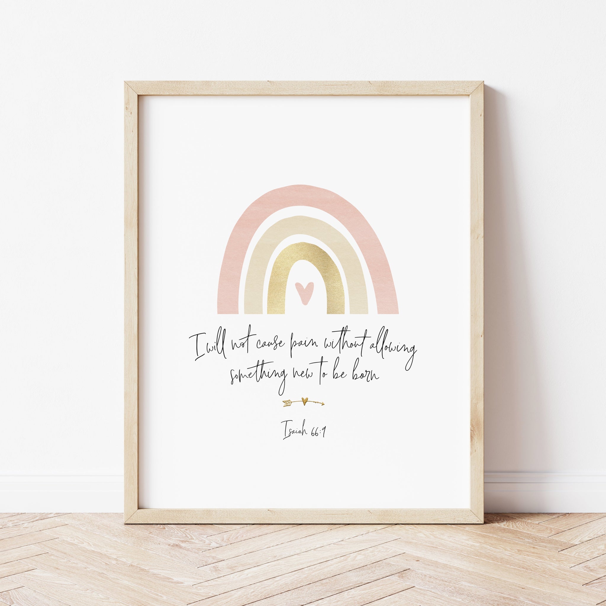Rainbow Baby Gift | Isaiah 66:9 Print | Ollie + Hank