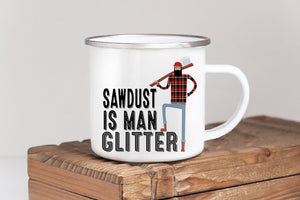 Sawdust Man Glitter Mug | Funny Mugs For Men | Ollie + Hank