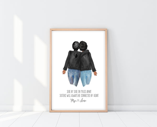 Sister Gift Ideas | Two Sisters Print | Ollie + Hank