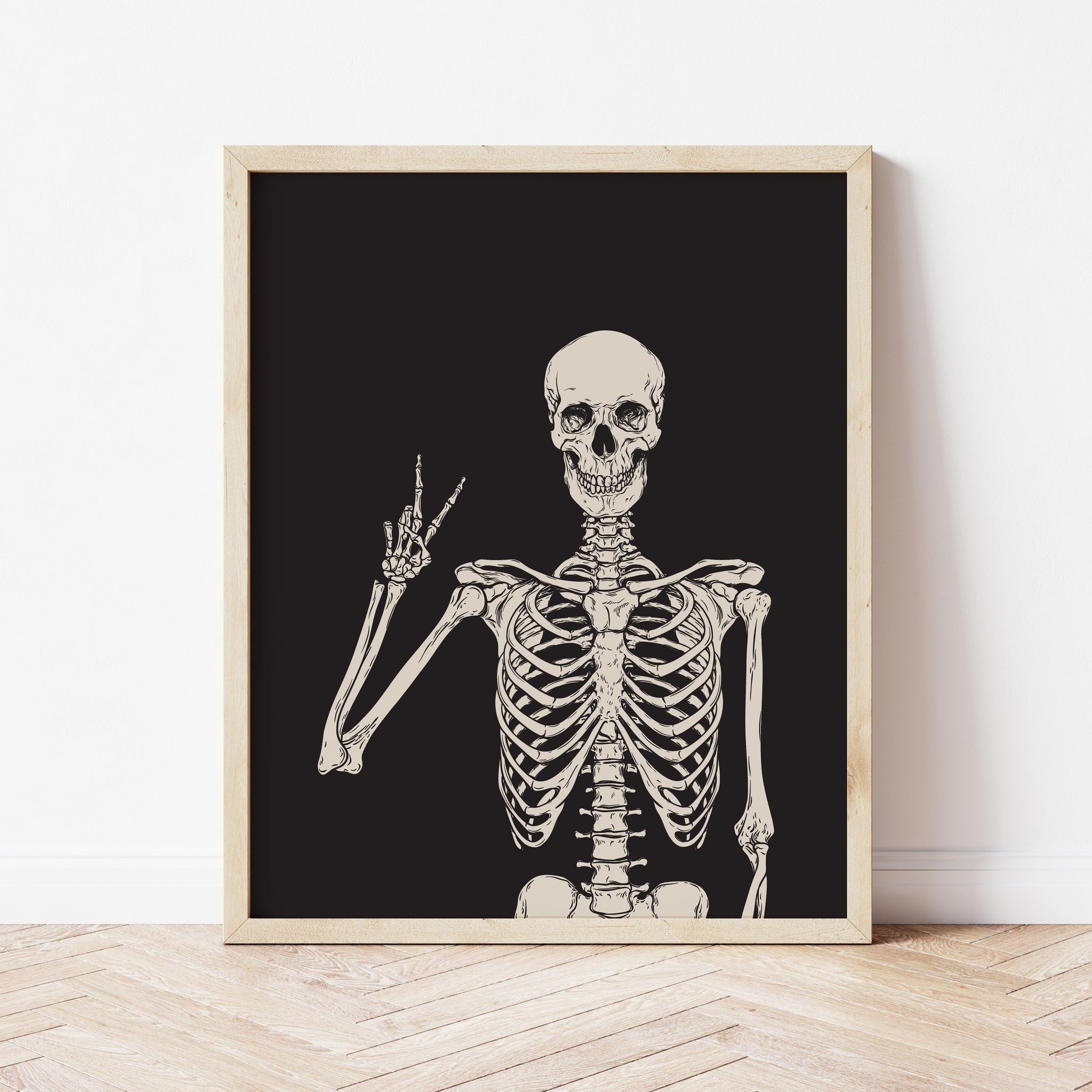 Skeleton Print | Skeleton Wall Art | Ollie + Hank