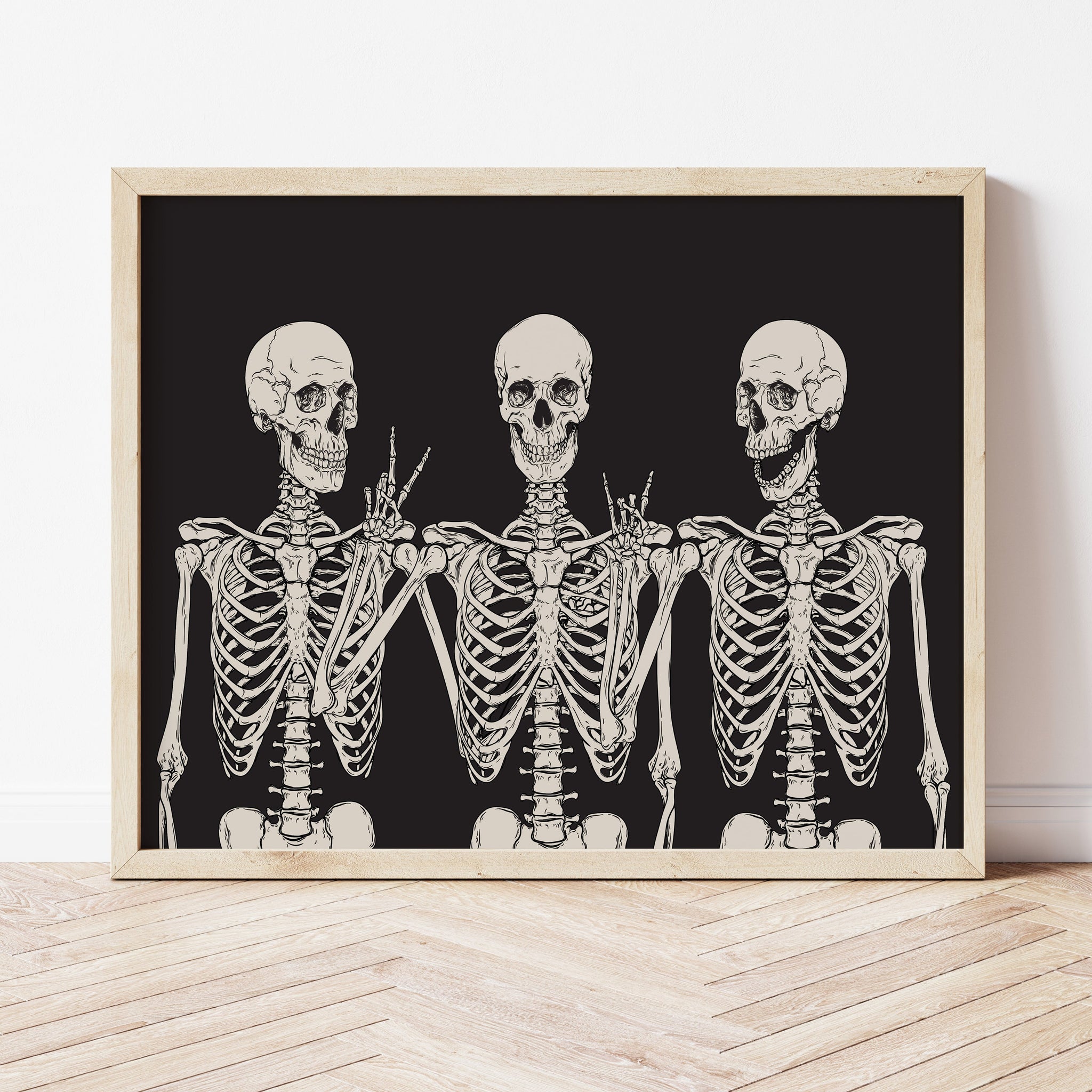 Skeleton Printable | Funny Skeleton Print | Ollie + Hank