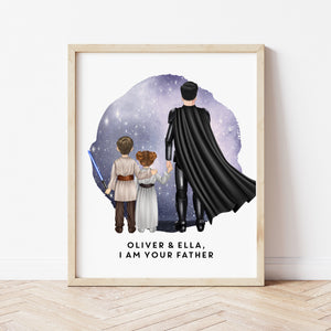 Star Wars Gifts For Dad | Best Dad In The Galaxy Print | Ollie + Hank