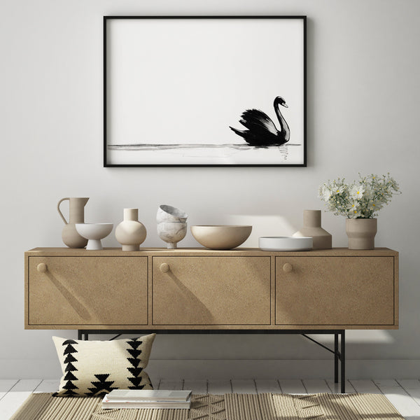 Swan Wall Art | Swan Queen Print | Ollie + Hank