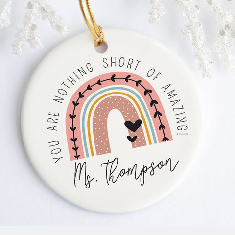 Teacher Christmas Gifts | You Are Amazing Ornament | Ollie + Hank