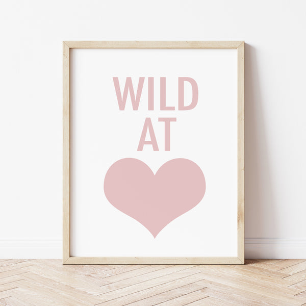 Valentine Gift Idea For Kid | Wild At Heart Print | Ollie + Hank