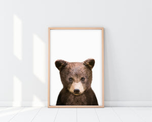 Woodland Nursery Prints | PeekABoo Bear Print | Ollie + Hank